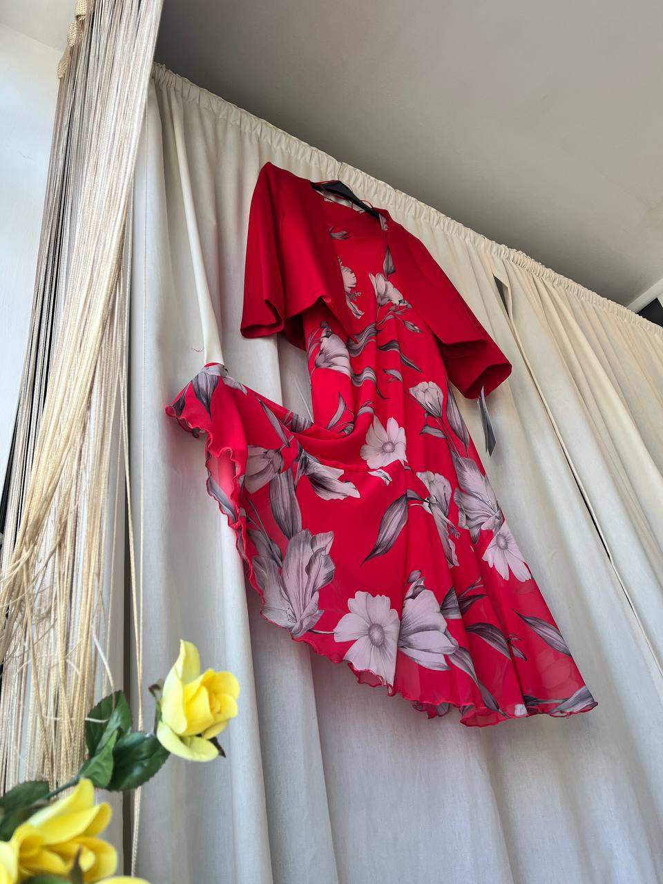 Red Floral Dress